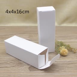 10pcs Multi Size Rectangular 4*4*12 16 10cm Packaging Box Packaging Folding Boxes For Essential Candle Gift Oil Bottle Package