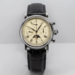 Sugess Pilot Chronograph Mechanical Watches Men Waterproof Original ST1908 Movement Moon Phase Calendar Wristwatch Swanneck 2022