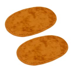 4pcs Oval Suede Cowhide Elbow Knee Velvet Patch Iron On Patches for Sweater Repair Clothing Bag Jeans Garment Sewing Accessories
