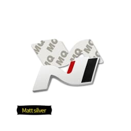 Car-Styling Metal Stickers N LINE Emblem Grille Badge For Veloster Accent Kona Elantra Ix25 Ix35 i30 i20 Sonata Tucson Kona