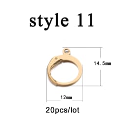 20-50pcs Gold Stainless Steel Hypoallergenic Earring Hooks Fish Earwire Earrings Clasps Earring Wires For Jewelry Maki