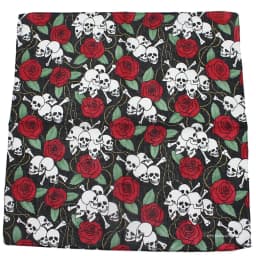 Skull Bandana Square Scarf 100% Cotton Square Handkerchief Hip Hop Sport Paisley Bicycle Head Scarf Woman Scarves For Neck