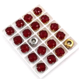 10pcs/Bag 8mm/10mm Fat Square Shape Glass Strass Crystal Sewing Claw Rhinestones Diy Clothing Accessories