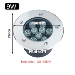 Waterproof Led Light Garden Underground Lamps 3W 5W 7W 9W IP68 Outdoor Buried Path Spot Recessed Ground Lighting 85-265V DC12V
