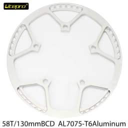 Chainring Litepro 130BCD 47/53/56/58T BMX Chainring Folding Bicycle Chainwheel Protector Bike Crankset Tooth Folding Bike Parts