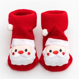 Lawadka 0-3T Winter Thick Infant Socks for Girls Boys Kids Christmas New Year's Socks Anti Slip Cotton Short Socks for Newborns