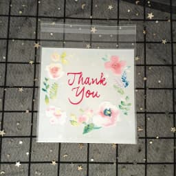 Flower Dot Bow Plastic Bag Wedding Birthday Cookie Candy Gift Packaging Bags OPP Self Adhesive Party Favors Decoration 14x14cm