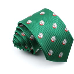 Christmas Ties For Men Red Green Blue Printed Festival Theme Party Gift Xmas Tree Santa Snowflake Slim Necktie For Man Accessori