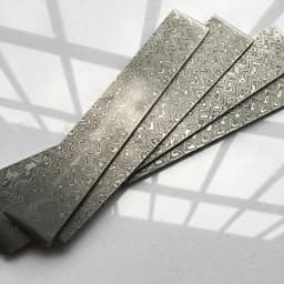 1piece Wave Pattern Damascus Steel VG10 Sandwich for DIY Exquisite Knife Making Has Been Heat Treatment Steel Knife Blade Blank