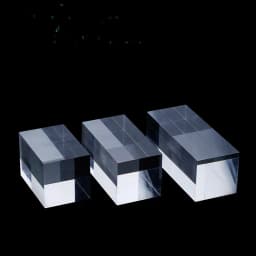 Acrylic Ring Jewelry Display Rack Square Column Cosmetic Showcase Crystal Badge Photography Prop Ornament Window Block Stand