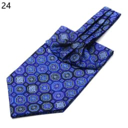 Men Vintage Polka Dot Wedding Formal Cravat Ascot Self British Style Gentleman Polyester Silk Paisley Neck Tie Suit Wedding