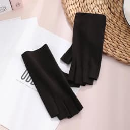 Autumn And Winter Women Half Finger Keep Warm Keyboard Work Writing Convenient Gloves Thin Soft Solid Simple Velvet Mittens