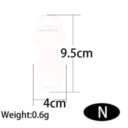 50pcs Display Cards for Necklace Bracelet Earrings Ear Studs Cardboard Package Hair Clips White Craft Hang Tag Card Wholesale