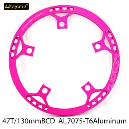 Chainring Litepro 130BCD 47/53/56/58T BMX Chainring Folding Bicycle Chainwheel Protector Bike Crankset Tooth Folding Bike Parts