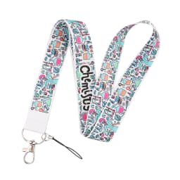 LB2766 Science Keychain Straps Rope Chemistry Neck Strap ID Card Phone Straps USB Badge Holder Lanyard Student Teacher Gift