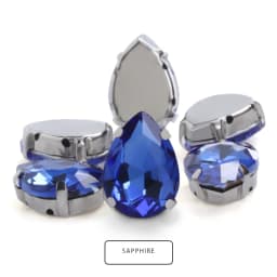 Drop Shape Glass Rhinestones With Claw White K Metal Base Buckle Sew On Crystal Stone Strass Diamond Rhinestones For Needlework