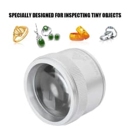 30X 36mm Mini Pocket Magnifier Handheld Magnifying Glass Lens Loupe Jewelry Identification Jewelry Part Repair Tool for Jeweler