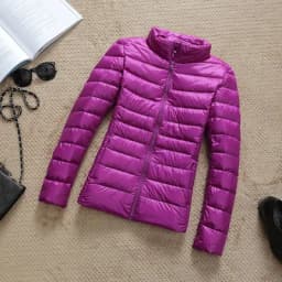 Down Parka Women Ultra-light Thin Down Jacket 2024 Autumn Winter Slim Short Hooded Warm White Duck Down Coat Women's Outerwear
