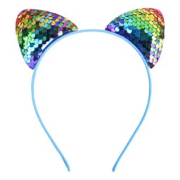 New children's cartoon sweet fish scale sequined cat ear jewelry headband