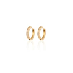 CRMYA Gold Silver Filled Several Sizes Hoop Earring CZ Zircon Heart Higgle Earrings For Women Jewelry Wholesale Aretes De Mujer