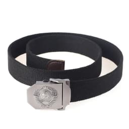 SupSindy New Canvas Belt 3D Soviet National Emblem Metal Buckle Jeans Belts for Men CCCP Army Military Tactical Belts Male Strap