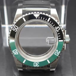 40mm Cases Men's Watch Ceramic Bezel Sapphire Glass Fit NH35 NH36 ETA 2824 Miyota 8215 Movement 28.5mm Dial Submariner Parts