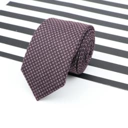 Men's Business Diamond Check Tie Artificial Wool Cotton Dark Color Tie Striped Black Grey Necktie For Daily Accessory Paty Gift