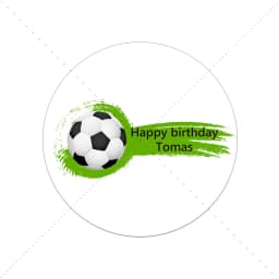 Football Soccer Theme Party Decor Stickers Labels Customize Text Happy Birthday Personalized Stickers Soccer Party Decor