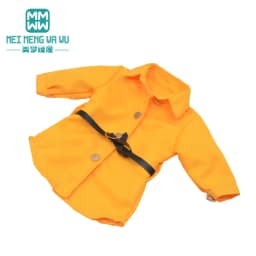 Clothes for Doll Fit 45 cm American Doll Accessories Fashion Denim Shorts Woolen Coat Jacket Dress Gift