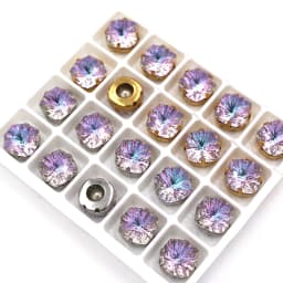10pcs/Bag 8mm/10mm Fat Square Shape Glass Strass Crystal Sewing Claw Rhinestones Diy Clothing Accessories