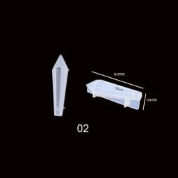 Quartz Shard Silicone Mold Crystal Point Mould Epoxy Resin Pendant UV Resin Craft Supplies UV Resin Epoxy Mold DIY Jewelry 1PC