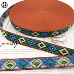 5 Yards 0.78 Inch 20MM Hundreds Styles Geometric Woven Jacquard Embroidered Ribbons DIY Apparel Wrapping Trim Sewing Accessories