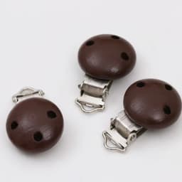 10PCs Baby Teether Clip Pacifier Chain Wood Blanks Pacifier Baby Teething Bracelet Bead Clip Diy Wooden Clips Accessories