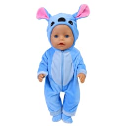 Doll Clothes for 17-18 Inch Dolls 43 cm Doll Baby Born Doll Cute Jumpers Rompers Suit Warm Clothes on A Doll Baby Christmas Gift