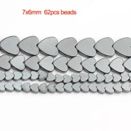 Natural Stone Hematite Beads Flat Round Disc Oval Heart Square Circle Loose Spacer Beads For Necklace Bracelet Making
