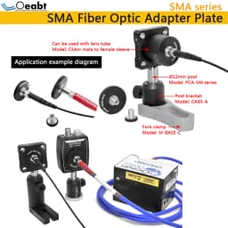 SMA Fiber Optic Adapter Plate Jumper Connector Adapter SMA Socket Flange SM1 Threaded Disc Coupling Cage Type Oeabt