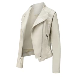 2022 New Spring Autumn PU Leather Jacket Women Slim Fit Short Coat Solid Long Sleeve Ladies Outwear