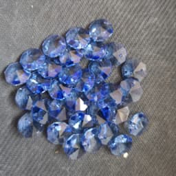 200pcs 14mm 2 hole Crystal Glass Octagon Beads For Chandeliers Parts Crystal Curtain Accessories Home Living Decoration