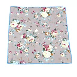New Floral Pocket Square Gift Set Handkerchief 100% Cotton Hankie Printing Women&Men Casual Party Gift Tuxedo Bow Tie Accessory