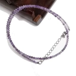 Cute and Simple Lapis Lazuli Crystal Quartz 2mm Mini Beads Pendant Necklace Handmade Nepal Jewelry Girls Choker Necklace
