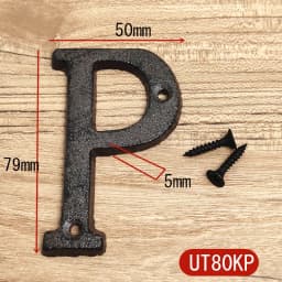 Metal Letters House Numbers Retro 3D Sign Cafe Wall Creative Cast Iron Decoration Doorplate Digital Arabic Furniture Hardware