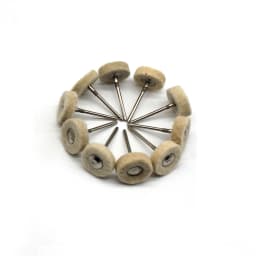 100pcs Jewelry Grinding Buffing Wheel 22mm Scouring Pad Polishing Steel Wire Brush Drill Rotary Tool Accessories