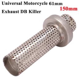 51mm / 61mm Universal Motorcycle Exhaust Silencer Delete Noise Sound Eliminator Reduce Noise Muffler Removable DB Killer