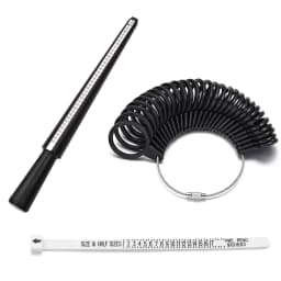 Professional Measuring Gauge Finger Ring Stick Sizer Mandrel Stick Finger Gauge Ring For DIY Fashion Jewelry Measuring Tools Set