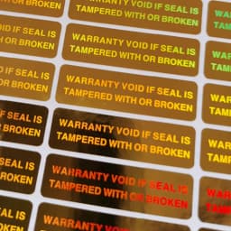 2000pcs 35mmx10mm Hologram Stickers Security Seal Tamper Proof Warranty Void Custom Laser Label Personalise