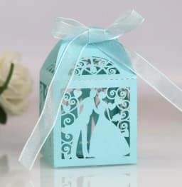 25pcs Wedding Bride Bridegroom Boutique Gift Box for Guest Favors Packaging Party Valentine's Day Gifts Wrapping Boxes Wholesale