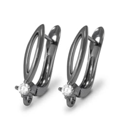 New DIY Earrings Clasps Hooks for Woman Handmade Jewelry Making Accessories Gold Color Brass Zircon Earrings Hook