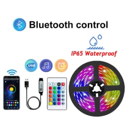 LED Strip 5V USB Flexible TV Backlight Lamp 5050 RGB Tape Diode Phone Bluetooth APP Background Lights For Room Luces Led