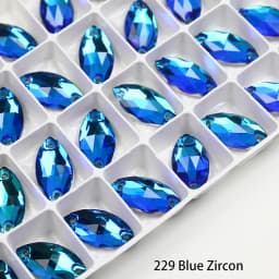 Horse EyeSewing Gems AB Flatback Rhinestones Glitter Sew On Crystals Stones Navette K5 Glass Strass For DIY Clothes Crafts