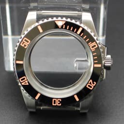 40mm Cases Men's Watch Ceramic Bezel Sapphire Glass Fit NH35 NH36 ETA 2824 Miyota 8215 Movement 28.5mm Dial Submariner Parts